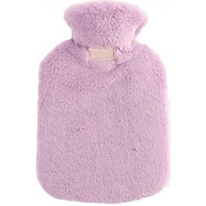 Mini warmwaterkruik, warmwaterkruik 800 ml warmwaterkruik in de winter om warm en zacht te blijven in de winter (maat: paars) (maat: paars)