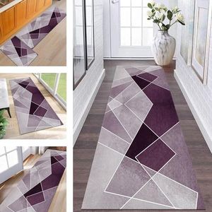 Tapijtloper Vloerkleed Keukenloper Wasbaar Antislip Keukentapijt Lopers Paars Roze Hal Keuken gang woonkamer 90X140CM Tapijtmatten Antislip Runner slaapkamer vloermat per meter Tapijten Deurmatten