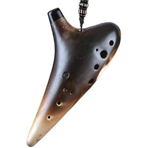 Ocarina's Zwarte Ocarina 12-gaats keramische Ocarina for beginners, volwassen muzikanten die muziekinstrument creatief cadeau trainen Cadeau