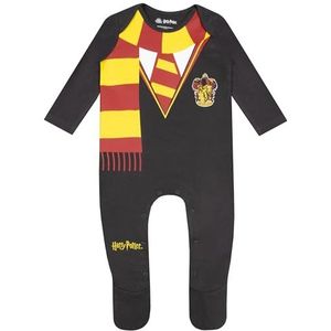 Harry Potter Baby Romper | Gryffindor Baby Slaappakje | Hogwarts Baby Jongens Slaappakken | Grau 44-50