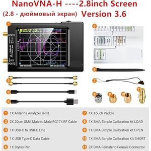 Vector Network Analyzer,Antenna Analyzer, VNA-H4 Vector Netwerk Antenne Analyzer 4 ""Display 10KHz-1.5GHz MF HF VHF UHF Met SD-kaartsleuf Versie voor het meten van verschillende soorten antennes(VNA-H)