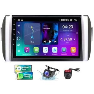 9 Inch Touchscreen Dubbel DIN Autoradio Compatibel met Toyota Innova 2 2015-2022 met Stuurbediening FM RDS DAB+ Autoradio WiFi 4G Draadloze Carplay Android Auto Bluetooth DSP(NF-2)