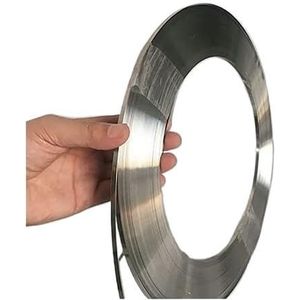 1 stuk smalle foliestrip van roestvrij staal 301, rollengte 5 m, breedte mm, 10, 20, dikte 0,1/0,15/0,2/0,3/0,4/0(0.4mm x 10mm x 5 M)