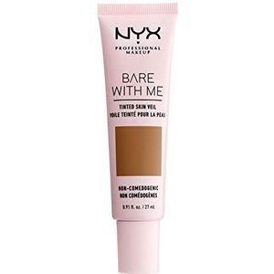 NYX Professional Makeup Bare With Me Tinted Skin Veil, BB-Creme, Hydraterend Aloë en Komkommer Extract, Huidverzorging geïnspireerd, Lichte dekking, Kleur: Cinnamon Mahonie