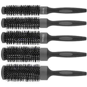 Termix Evo XL Haarborstels, rond, geïoniseerd, set 6, 5 stuks