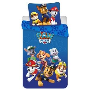 Paw Patrol peuterdekbedovertrek Family- 100 x 135 cm Blauw
