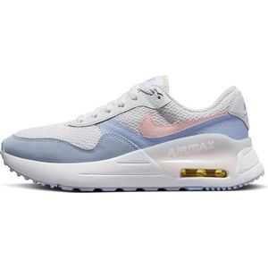 Nike W Air Max Systm, hardloopschoenen voor dames, White Pink Bloom Cobalt Bliss, 37.5 EU
