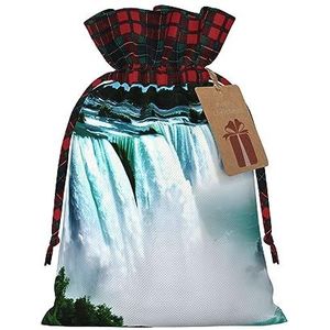 Niagara Herfst Print Herbruikbare Gift Bag - Trekkoord Kerst Gift Bag, Perfect Voor Feestelijke Seizoenen, Kunst & Craft Tas