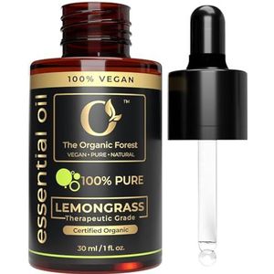 Lemongrass Essential Oil | 100% Pure & Natural Aromatherapy Oil for Diffuser | Skin Care, Hair Care, Scalp Massage & Home Purification