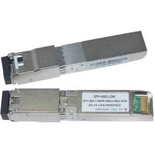 WDM 10G 1490/1550 nm 10BASE glasvezel-transceiver SFP+ 80 km (2 paar)