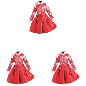 Siepificius 3 set Chinese Traditionele Meisjes Jurk Winddicht voor Cosplay Kostuum Lunar Nieuwjaar 110 cm