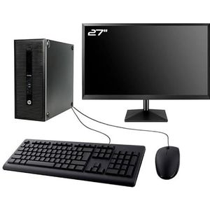 PC Tower HP 800 G1 Gaming Display 27 inch RTX 3050 i7-4770 RAM 32 GB 1 TB SSD W11 WiFi (gereviseerd)