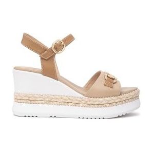 Sandaal - Leer - Color-Blocking - Verstelbare Riemen - Hoge Hak