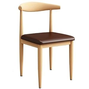 Eetkamerstoelen Houten Eetkamerstoel Moderne Rugleuning Stoel Dichtheid Spons Kussen Keukenstoel Vrijetijdsstoel Kleedstoel Koffiestoel(N,4pcs)