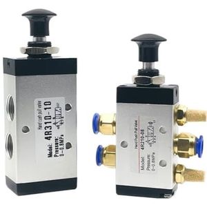 Air Manual Valve 2 Way 5 Position 4R110-06/210-08/310-10/410-15 Push And Pull Pneumatic Switch Controller(Only Valve)