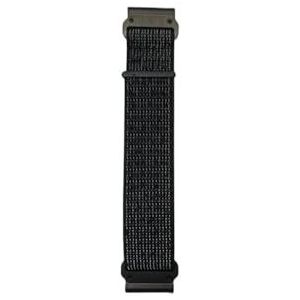 22mm Kleurrijke Zachte Nylon Quick Release Strap Polsband fit for Garmin Fenix5 5Plus 6 6Pro 7 Instinct Horloge band Armband(Reflective black,26mm)