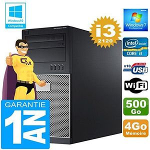 Dell PC Tower 7010 Core I3-2120 RAM 4 GB harde schijf 500 GB WiFi W7 (gereviseerd)