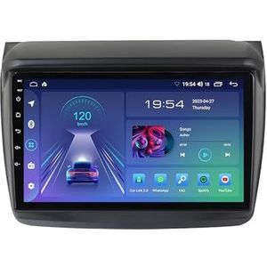 9 Inch Touchscreen Android 12 Autoradio Voor Mitsubishi L200 2008-2016 Met Draadloze Carplay & Android Auto GPS Navigatie Bluetooth SpiegelLink DSP RDS Stuurwielbediening + Achteruitrijcamera(M600S -