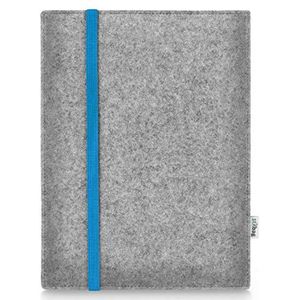 Stilbag Hoes voor Apple iPad Pro 11 (2021) | Etui Case van Merino wolvilt | Model Leon in lichtgrijs/blauw | Tablet beschermhoes Made in Germany