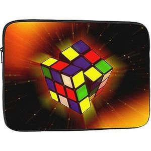 Cube Puzzel Gedrukt Laptop Sleeve Tas Notebook Sleeve Laptop Case Computer Beschermhoes 12 inch