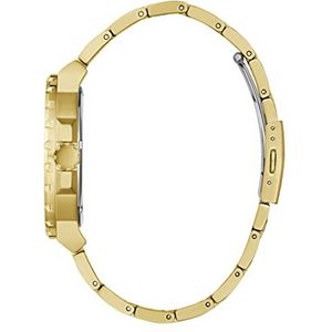 GUESS Men's Sport Diver-Inspired 44mm Watch, Gold-Tone/Black