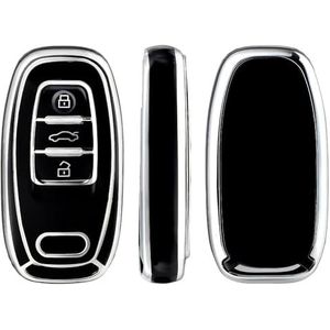 Autosleutel beschermhoes Auto Afstandsbediening Smart Key Cover Case Shell Voor A1 A3 A4 A5 A6 A7 A8 Q3 Q5 Q7 2009-2015 Accessoires Sleutelhanger Bescherm Set Sleutel Shell(6)