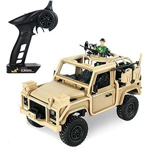 Alle terrein simulatie Militair aanvalsvoertuig RC Terreinwagen Model Oplaadbare auto met afstandsbediening 2,4 GHz Klimauto Elektrisch Mechanische auto Jongen Speelgoedauto Kinder