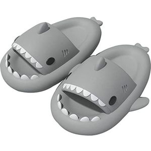 Shark Slides Volwassen Leuke Open Teen Shark Sandalen Nieuwigheid Antislip Shark Slippers Voor Mannen en Vrouwen,I-42/43