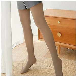 Legging Mode vrouwen panty leggings hoge taille broek strakke pure kleur kousen broek lichte benen artefact in de herfst en de winter Panty (Color : Grey, Size : Taille unique)