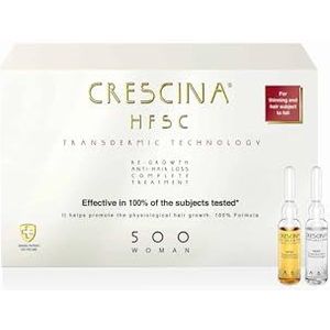 Crescina HFSC TRANSDERMIC-technologie ampul complex voor het herstellen van haargroei en tegen haarverlies, 500, N 20+20