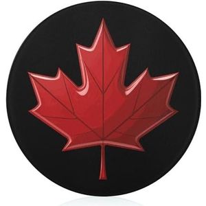 Rode Canada Vlag Esdoornblad Snijplank Gehard Glas Snijblokken Antislip Snijmat
