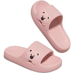 Doucheslipper, Zomer Buitenkleding Binnen Thuis Douche Sandalen Pantoffels Dames(Pink,36 EU)