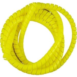2 Meter Buisdraad Beschermhoes 8mm 10mm 12mm 14mm 16mm Omhulsel Buis Vlamvertragende Kabelmouwen Bandwikkeling(Yellow,12mm inside diameter)