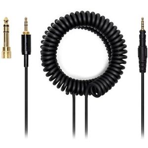 Voarmaks 4 Pole Lange Stappen Audio DJ Kabel Cord Line Plug Compatibel met Pioneer HDJ-X5 X7 S7 CUE1 Hoofdtelefoon Uitgebreide Coiled Spring Dj Wire