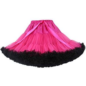 FOLOBE Vintage zachte tule petticoat voor dames A-lijn lange prom party tutu rok