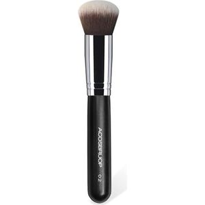 ACOSBRUOP Foundation Brush, Ronde Top Kabuki Foundation Borstel en Professionele Grade Make-up Borstel voor Vloeibaar Mengen Mineraal Poeder Bufting Stippling Make-up Tools