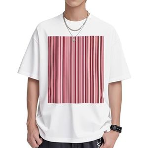 Geruite rode en zwarte print dames katoenen T-shirts casual korte mouw tuniek tops ronde hals zomer basic losse pasvorm T-shirt, Wit, S