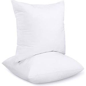 Utopia Bedding Kussenvulling 40 x 40 cm (Set van 2), Vulkussen Binnenkussen Sofakussen Decokussen (Wit)