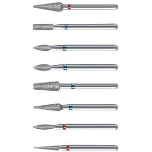 Een nagelboor is geschikt voor nieuwe nagels, maar Set van 10 diamantnagelboortjes for manicure en pedicure, veelkleurig(A1)