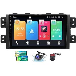 9 Inch Touchscreen Dubbel DIN Autoradio Compatibel met Kia Mohave 2008-2016/Borrego 2008-2011 met Carplay/Android Auto FM RDS DAB+ Autoradio WiFi 4G Carplay Android Auto Bluetooth(NF-2)