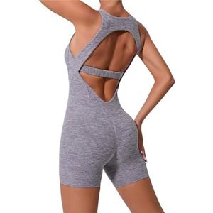 Naadloze yoga-jumpsuits, sport, fitness, hol, rug schoonheid, eendelig, strak, heupen heffen, training, sportkleding voor vrouwen (kleur: S)