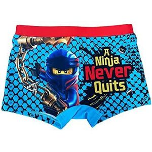 Fashion UK Officieel Ninjago-kostuum, model Ninja, boxershorts van polyester, strandbroek voor kinderen en jongens.