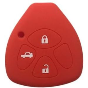 DINGYXIN Siliconen Sleutel Cover Case Houder, voor Toyota Corolla Auris Hilux Camry 40 50 RAV4 Symbool Vitz Yaris Icoon Porte Afstandsbediening Sleutel Cover