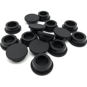 Rubber Stopper T-vormige Siliconenpluggen, Siliconen rubberen platte gatpluggen A (6,8-201,5) mm zwart, 3 stuks(Black 3pcs,A-73.6mm)