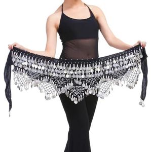 Buikdans Rok Taille Ketting Sieraden Vrouwen Buik Ketting Elegante Buikdans Taille Ketting Met Munt Lace-up Hip Sjaal Lichtgewicht Vrouwen Buikdans Kostuum, Eén maat, Synthetische vezels