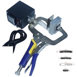 Bandenmerkmachine Lotnummer Datumcode Stempelmachine Handmatige warmtebronsingstool for het wijzigen van codes,Soepele werking(Machine-3 stamps)