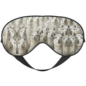 Leuke Llama Slaap Eye Mas Bijgewerkt Ontwerp Licht Blokkerende Night Eye Blinder Mannen Vrouwen Shift Werk Reizen