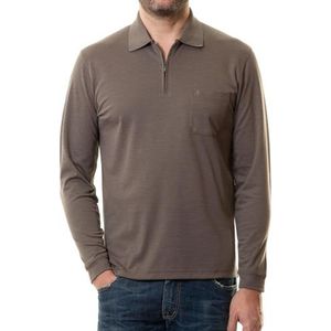 Ragman Heren poloshirt Easy Care, Koffie (Macchiato-870), L