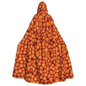 FRESQA Basketbal Oranje Essentiële Vampier Cloak-Een Must-Hebben Toevoeging Aan Elke Vrouw Verkleden En Rollenspel Garderobe