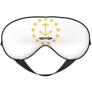sttung Rhode Island State Flag Print Travel - Friendly Sleep Soft Eye Mask: compacte, lichtgewicht, verstelbare riem